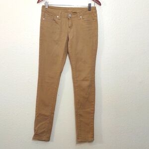 SLIGHTLY USED VIP JUNIOR JEANS SIZE 3/4  COLOR DARK TAN